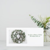 Cartes Pour Fêtes Annuelles Wreath Shell de Noël (Debout devant)