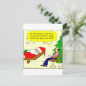 Cartes Pour Fêtes Annuelles x30 Père Noël parle à son thérapeute - Cartoon (Debout devant)