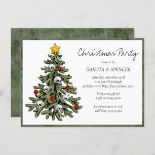 Cartes Pour Fêtes Annuelles XMAS déplaisant Un Arbre De Noël Très Gothique