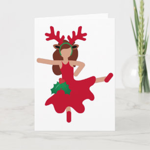 Cartes Pour Fêtes Annuelles xmas flamenco danseur émoji
