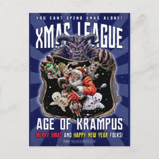 Cartes Pour Fêtes Annuelles Xmas League Age of Krampus