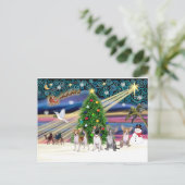 Cartes Pour Fêtes Annuelles Xmas Magic-Chihuahuas (quatre) (Debout devant)