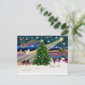 Cartes Pour Fêtes Annuelles Xmas Magic-Jack Russell Pair2 (Debout devant)
