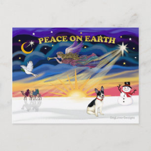 Cartes Pour Fêtes Annuelles Xmas Sunrise-Rat Terrier
