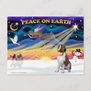Cartes Pour Fêtes Annuelles XmasSunrise - Saint Bernard 1