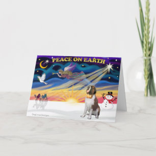 Cartes Pour Fêtes Annuelles XmasSunrise - Saint Bernard 1