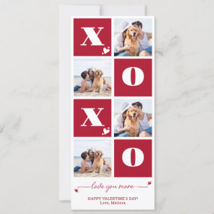 Cartes Pour Fêtes Annuelles XOXO Bold Modern 4 Heureuse Sainte-Valentin photo