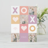 Cartes Pour Fêtes Annuelles XOXO Modern 4 Photo Saint Valentin (Debout devant)