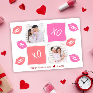 Cartes Pour Fêtes Annuelles XOXO Moderne Élégant 2 Heureuse Sainte-Valentin ph