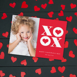 Cartes Pour Fêtes Annuelles XOXO photo de la Saint Valentin