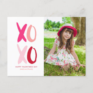 Cartes Pour Fêtes Annuelles "XOXO" Valentines