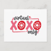 Cartes Pour Fêtes Annuelles XOXO virtuel uniquement | Funny Quarantine Valenti (Devant)