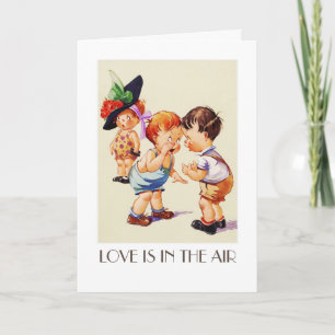 Cartes Pour Fêtes Annuelles Y'a de l'amour dans l'air . Saint Valentin d'art v