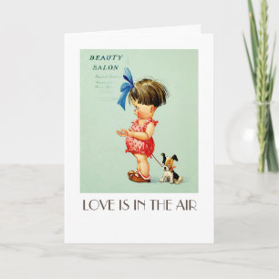 Cartes Pour Fêtes Annuelles Y'a de l'amour dans l'air . Saint Valentin d'art v
