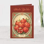 Cartes Pour Fêtes Annuelles Yalda Pomegranate The Darkest Night Celebration (Devant)