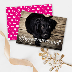 Cartes Pour Fêtes Annuelles Yappy Everything Pws Amoureux des chiens mignon Ph