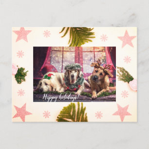 Cartes Pour Fêtes Annuelles Yappy Holidays, Pet Holiday Card