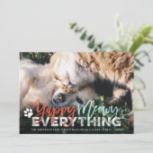 Cartes Pour Fêtes Annuelles Yappy Meowy Everything Chien et chat Animateur de  (Debout devant)