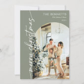 Cartes Pour Fêtes Annuelles Year In Review What A Year Merry Christmas Photo (Devant)