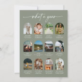 Cartes Pour Fêtes Annuelles Year In Review What A Year Merry Christmas Photo (Dos)