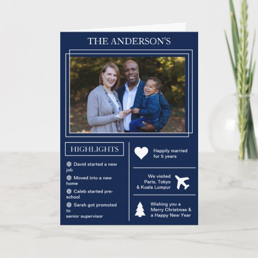 Cartes Pour Fêtes Annuelles Year | Infographic (Devant)