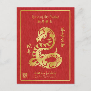 Cartes Pour Fêtes Annuelles Year of the Snake 2013