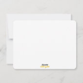 Cartes Pour Fêtes Annuelles Yellow Rose abstract original artwork (Dos)