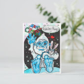 Cartes Pour Fêtes Annuelles Yeti Holiday Hugs (Debout devant)