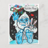 Cartes Pour Fêtes Annuelles Yeti Holiday Hugs (Devant)