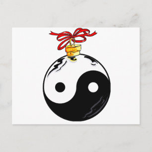 Cartes Pour Fêtes Annuelles Yin & Yang Christmas Ball