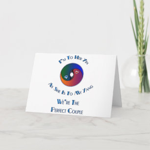 Cartes Pour Fêtes Annuelles Yin Yang Le Couple À Son Verset