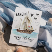 Cartes Pour Fêtes Annuelles Yo Ho Ho Pirate Père Noël Noël