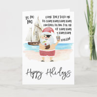Yo Ho Ho Pirate Père Noël Rum Christmas