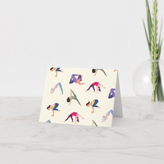 Cartes Pour Fêtes Annuelles Yoga (Devant)