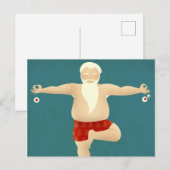 Cartes Pour Fêtes Annuelles Yogi Santa (Devant / Derrière)