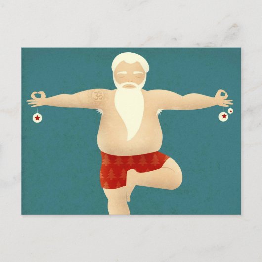 Cartes Pour Fêtes Annuelles Yogi Santa (Devant)