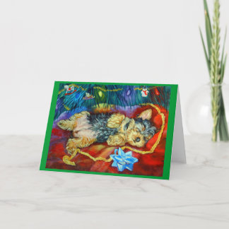 Cartes Pour Fêtes Annuelles Yorkshire Terrier