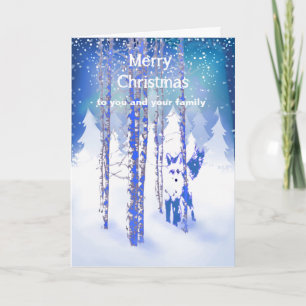 Cartes Pour Fêtes Annuelles You and Your Family Custom Verse Christmas Fox