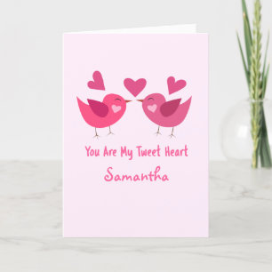 Cartes Pour Fêtes Annuelles You Are My Tweet Heart Funny Valentine's Day