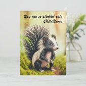 Cartes Pour Fêtes Annuelles You are so stinkin' cute - cute skunk image (Debout devant)