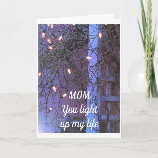 CARTES POUR FÊTES ANNUELLES YOU LIGHT UP MY LIFE **** (Devant)