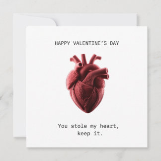 Cartes Pour Fêtes Annuelles You stole my heart Valentines day