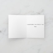 Cartes Pour Fêtes Annuelles Your Photo or Text Here (Customizable Design) (Intérieur)