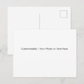 Cartes Pour Fêtes Annuelles Your Photo or Text Here (Customizable Design) (Devant / Derrière)