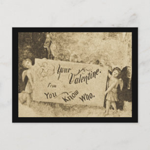 Cartes Pour Fêtes Annuelles Your Valentine from You Know Who Vintage