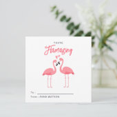 Cartes Pour Fêtes Annuelles You're Flamazing | Flamingo Valentines Day Class (Debout devant)