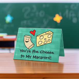Cartes Pour Fêtes Annuelles You're the Cheese to my Macaroni, Cute Valentine