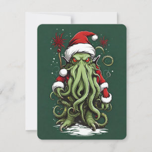 Cartes Pour Fêtes Annuelles Yuletide de Cthulhu : Noël terrifiant