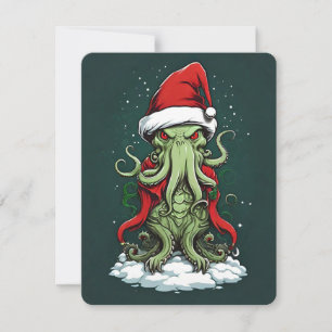 Cartes Pour Fêtes Annuelles Yuletide de Cthulhu : Noël terrifiant