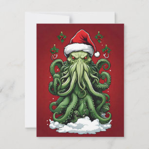 Cartes Pour Fêtes Annuelles Yuletide de Cthulhu : Noël terrifiant